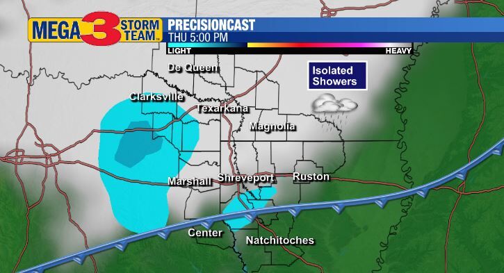 Our Next Weather Maker arriving in the ArkLaTex on Thursday